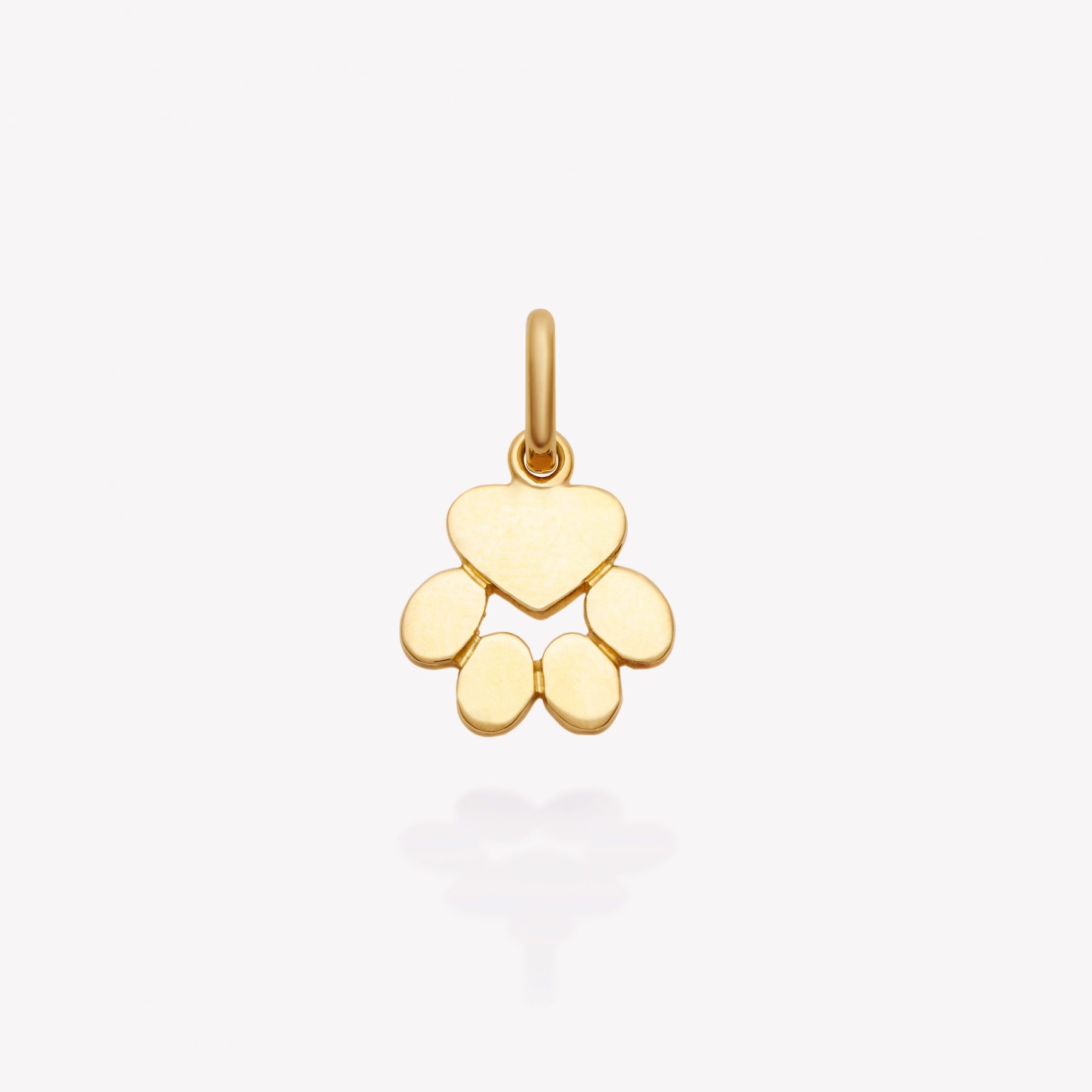 Dije oro 18k amarillo, Huella.