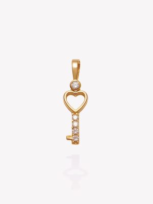Dije Llave Corazón, Oro Amarillo