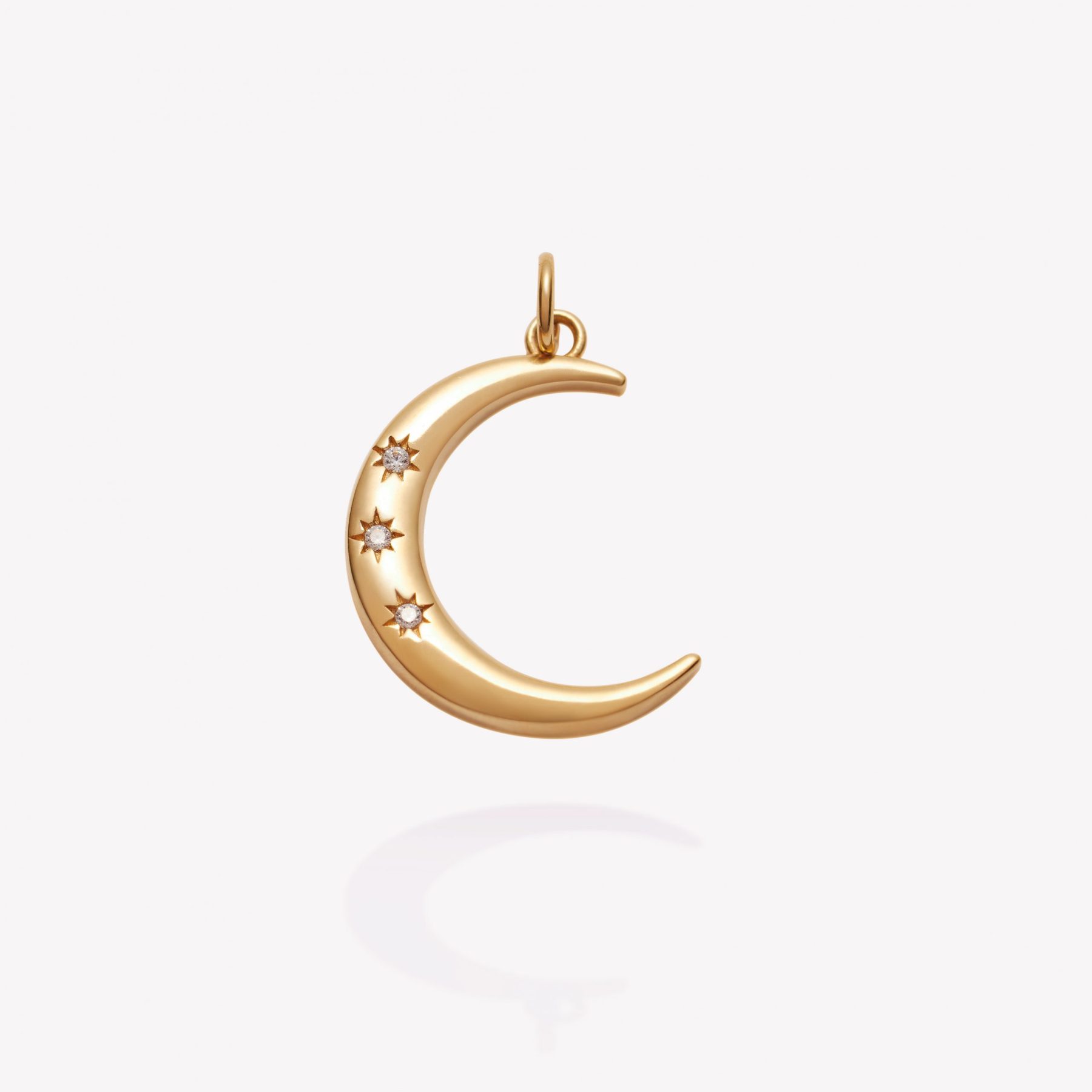 Dije oro 18k amarillo, Media Luna.