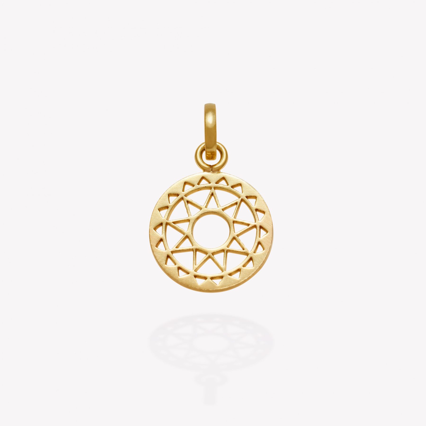 Dije oro 18k amarillo, Mandala Sol.