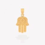 Dije oro 18k amarillo, Mano de Fátima.