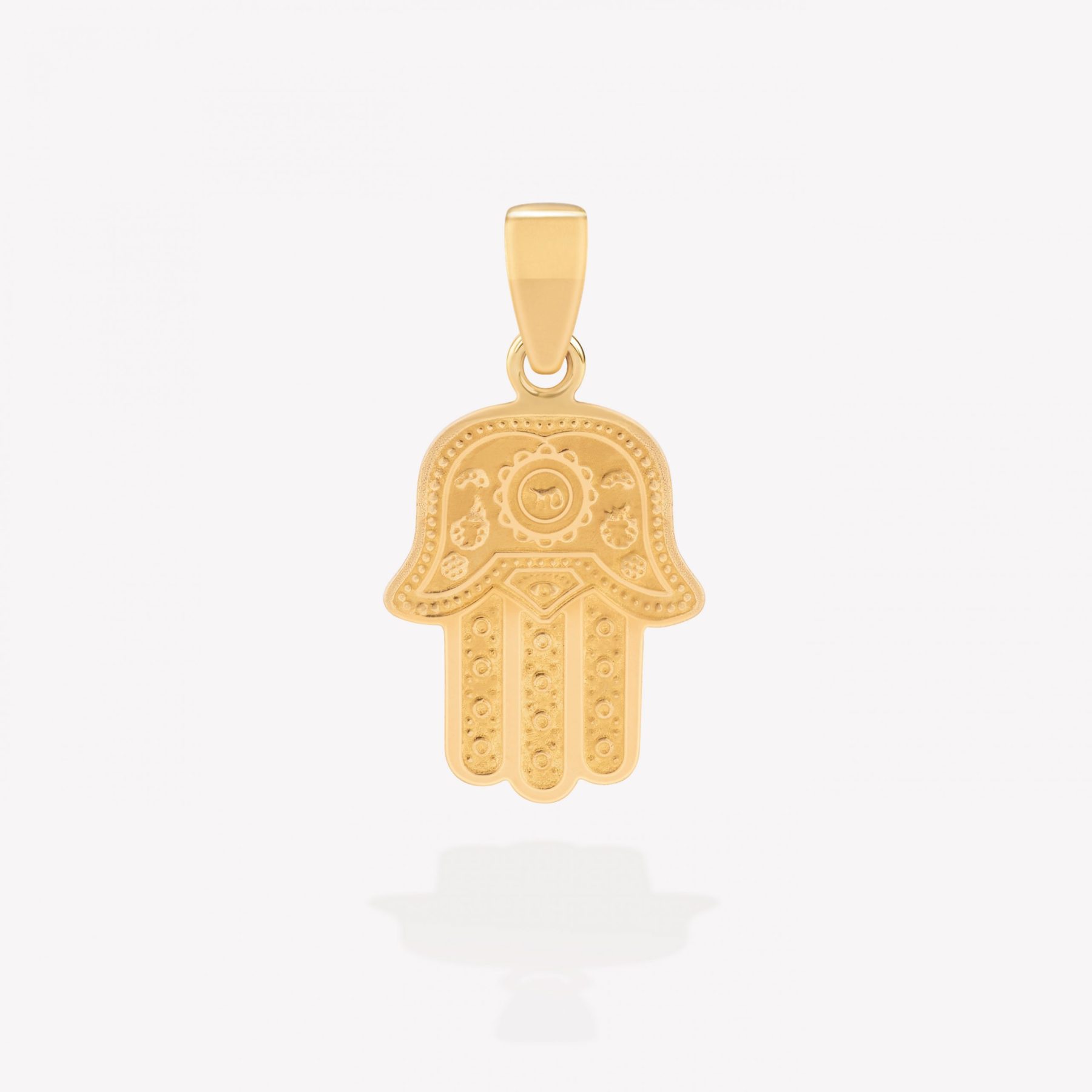 Dije oro 18k amarillo, Mano de Fátima.