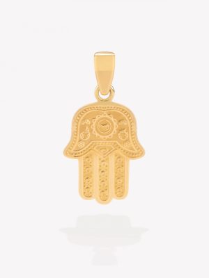 Dije oro 18k amarillo, Mano de Fátima.