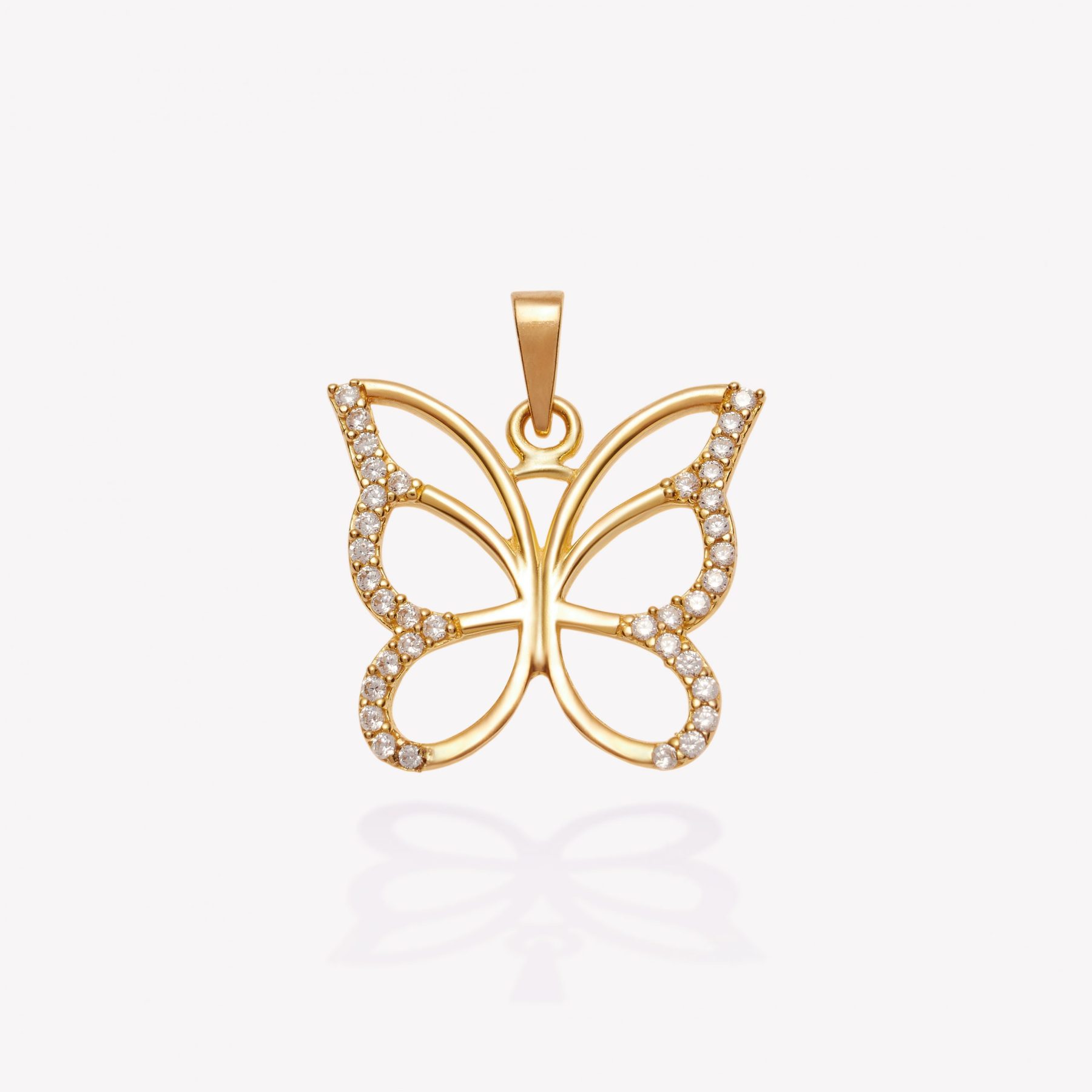 Dije oro 18k amarillo, Mariposa Ilusión.