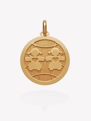 Dije Niñas Corazón, oro amarillo