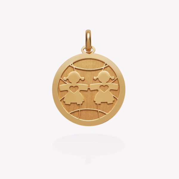 Dije Niñas Corazón, oro amarillo