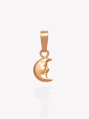 Dije oro 18k naranja, Media Luna.