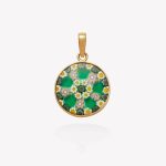 Dije oro 18k amarillo, Murano Margarita.