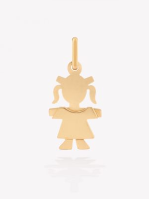 Dije oro 18k amarillo, Niña.