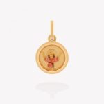 Dije oro 18k amarillo, Niño Divino Redondo.