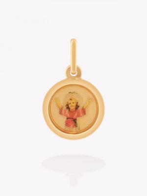 Dije Niño Divino Redondo, Oro amarillo