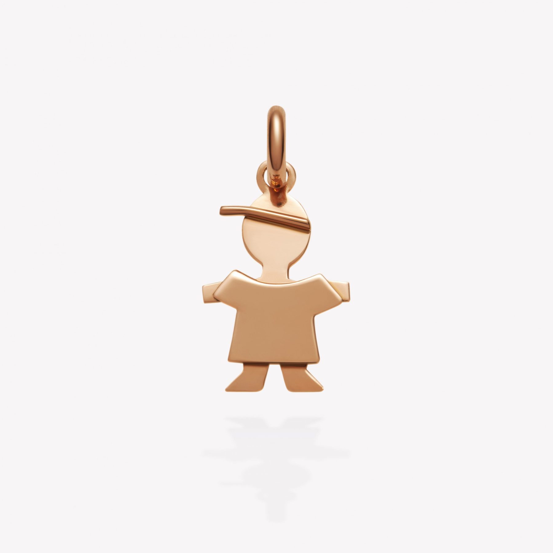 Dije oro 18k naranja, Niño Quepí.