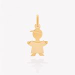 Dije oro 18k amarillo, Niño.
