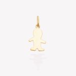 Dije oro 18k amarillo, Niño Silueta.
