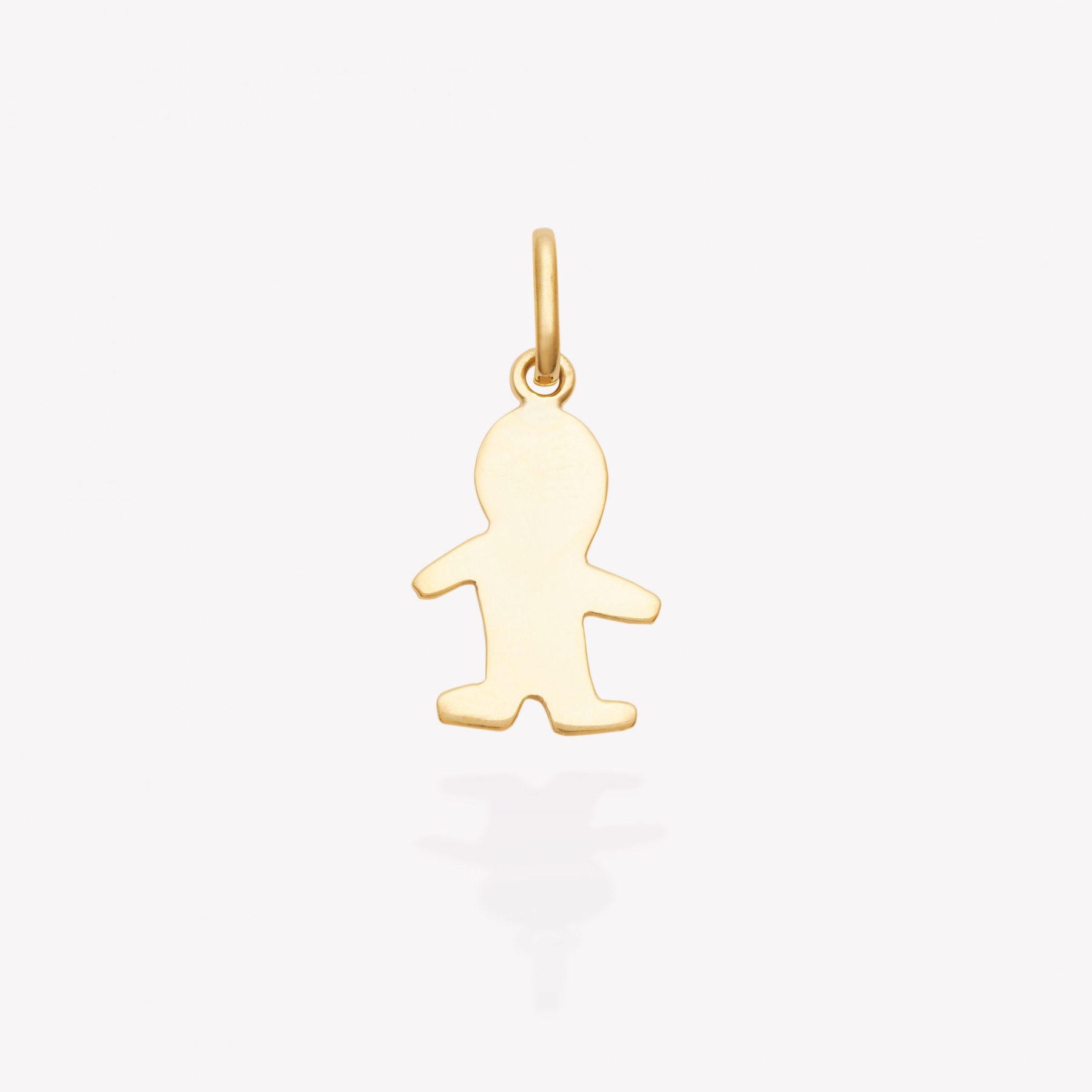 Dije oro 18k amarillo, Niño Silueta.
