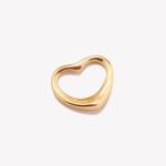 Dije oro 18k amarillo, Corazón Bisel Embutido Mediano.