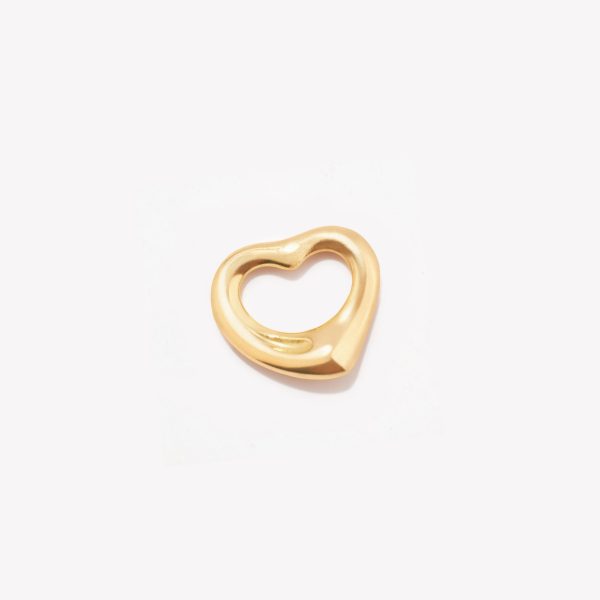 Dije Corazón Bisel Embutido Chico, Oro amarillo