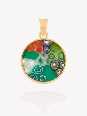 Dije Murano Arcoíris, Oro amarillo