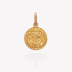 Medalla oro 18k amarillo, San Benito de Palermo Mediano.