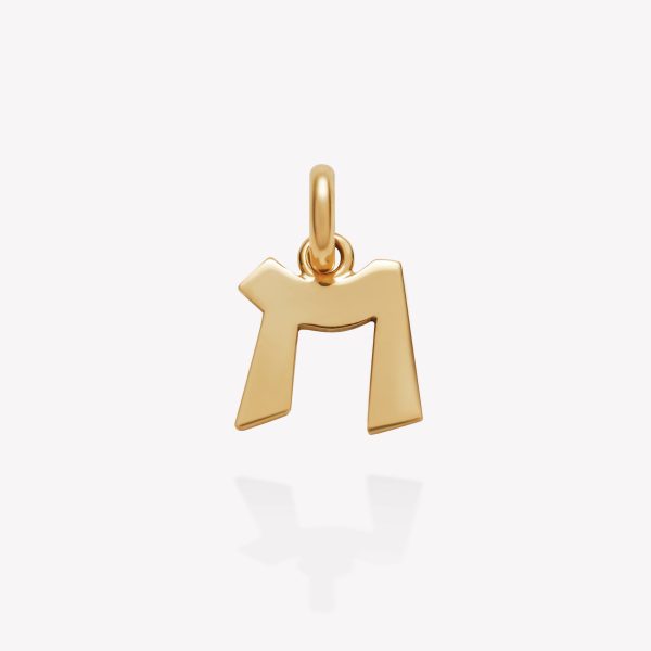 Dije Inicial M, Oro amarillo