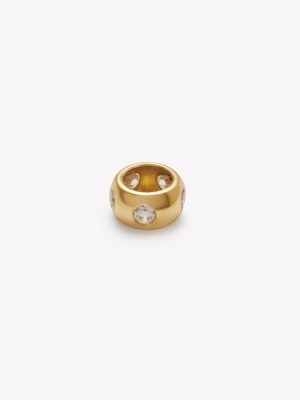 Dije oro 18k amarillo, Dona con Circonios Cúbicos.
