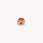 Dije oro 18k amarillo, Dona con Rubies.