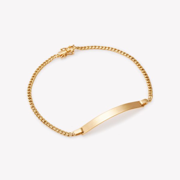 Pulsera en oro 18k. amarillo Lomo de Corvina.