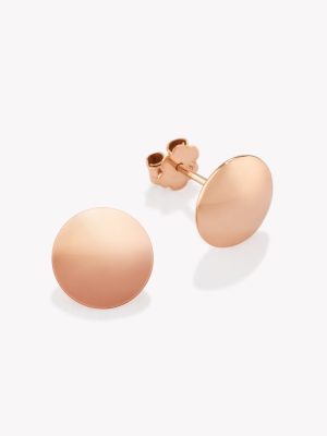 Aretes Lentejas en oro 18k "rosado" #10