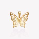 Dije Mariposa Calado, Oro Amarillo