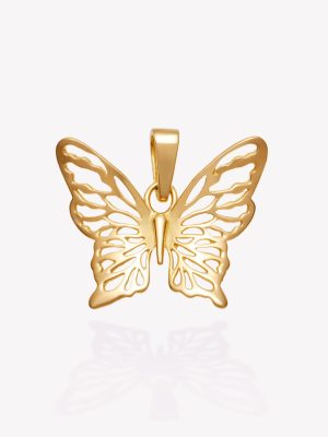 Dije Mariposa Calado, Oro Amarillo