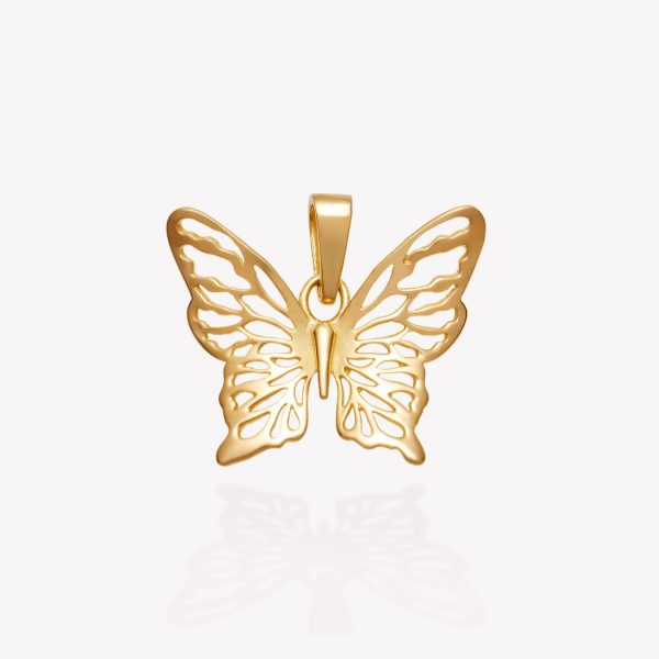 Dije Mariposa Calado, Oro Amarillo