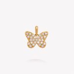 Dije oro 18k amarillo, Mariposa.