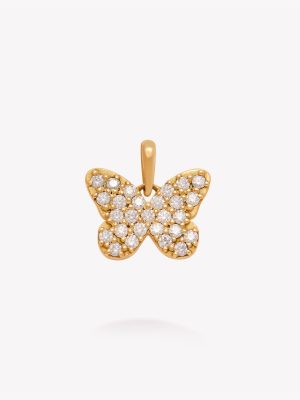 Dije oro 18k amarillo, Mariposa.