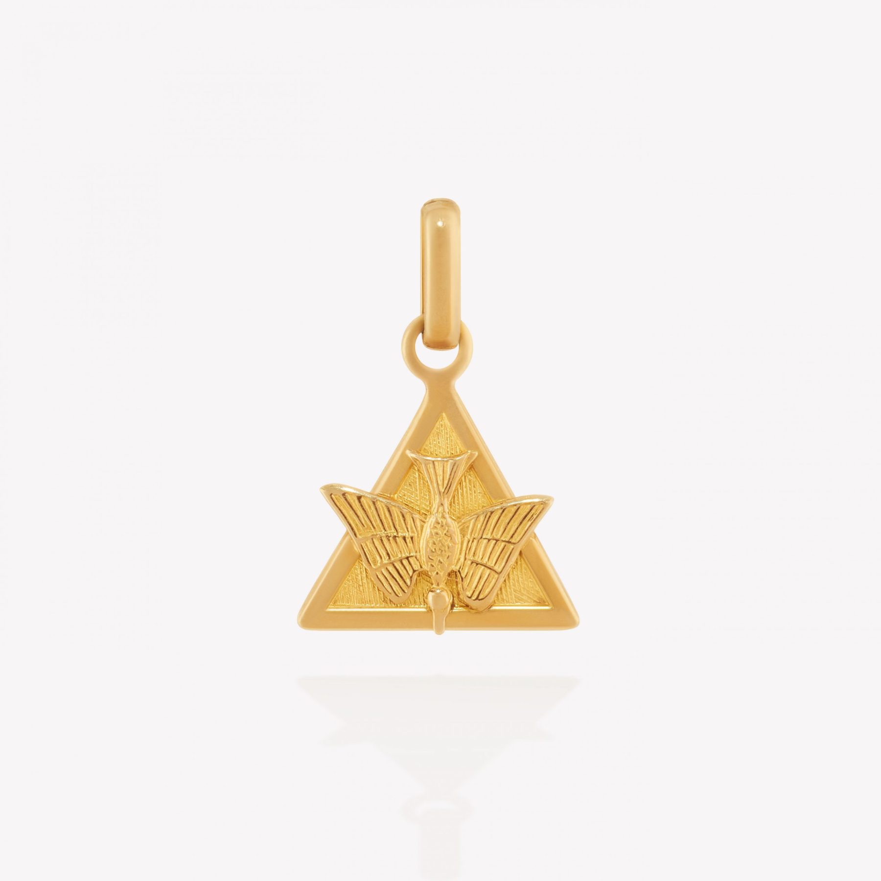 Dije oro 18k amarillo, Espíritu Santo.