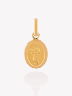 Dije oro 18k amarillo, Niño Divino Oval.