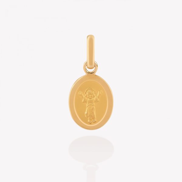Dije oro 18k amarillo, Niño Divino Oval.