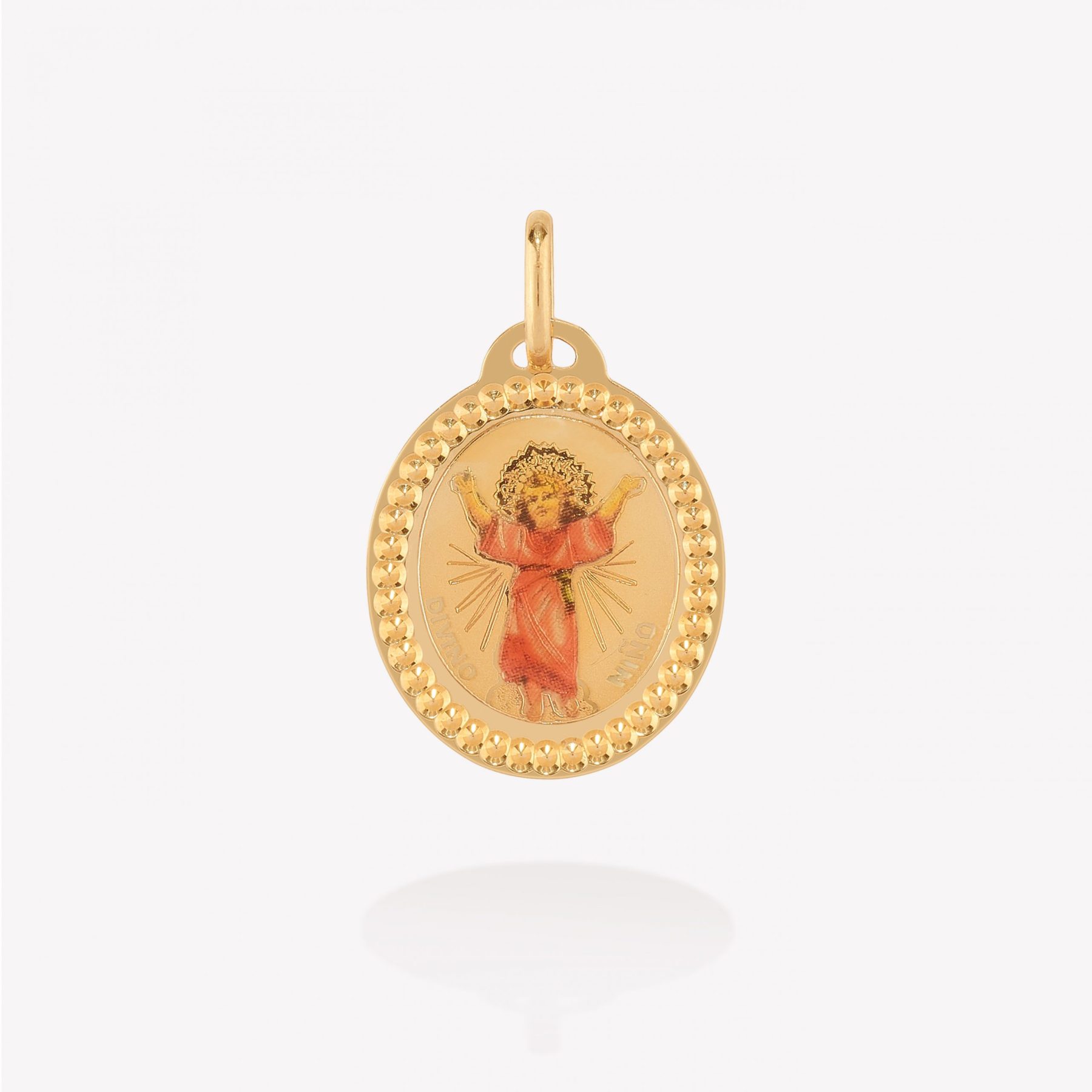 Dije oro 18k amarillo, Niño Divino.