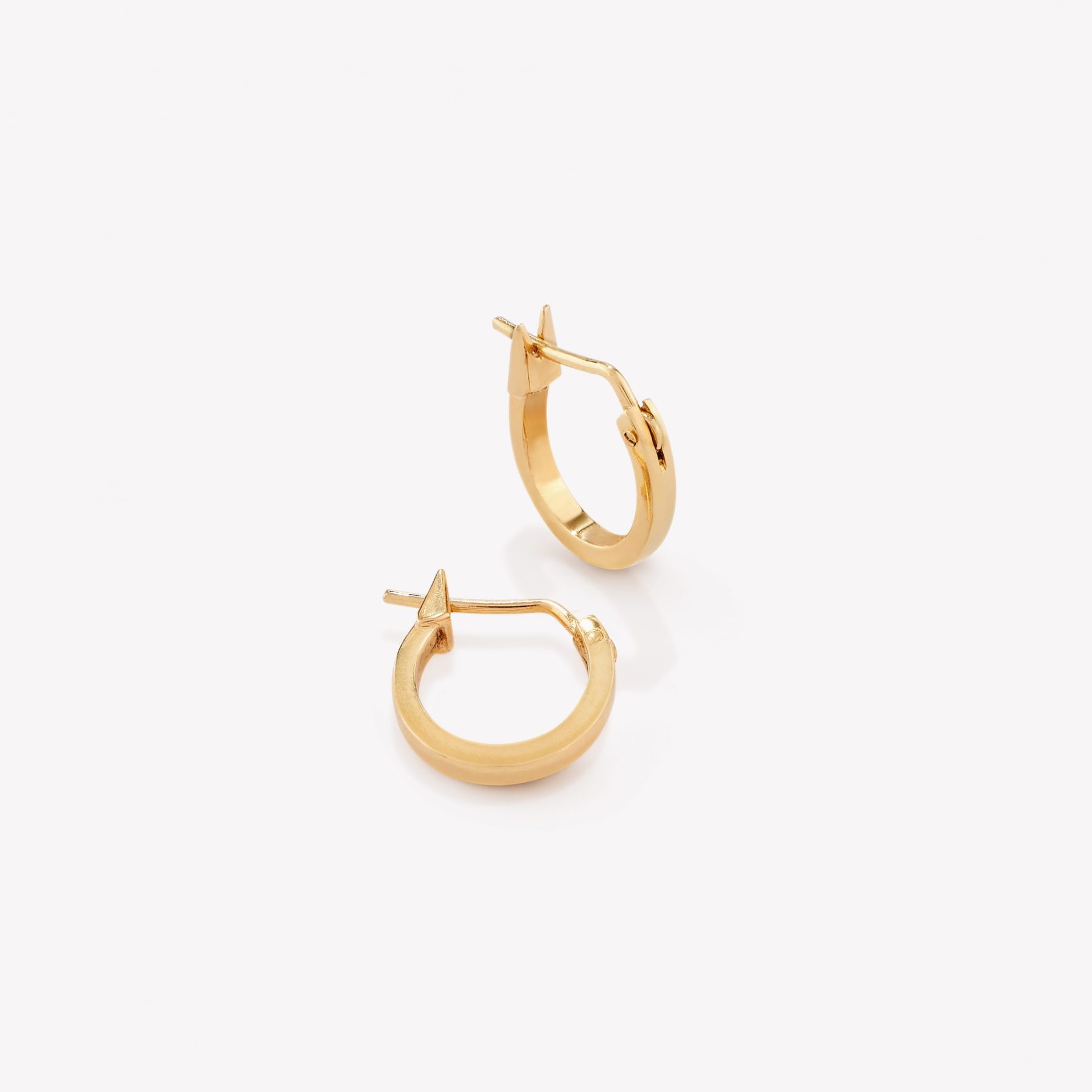 Argollas en oro 18k naranja, Chinas Mini.