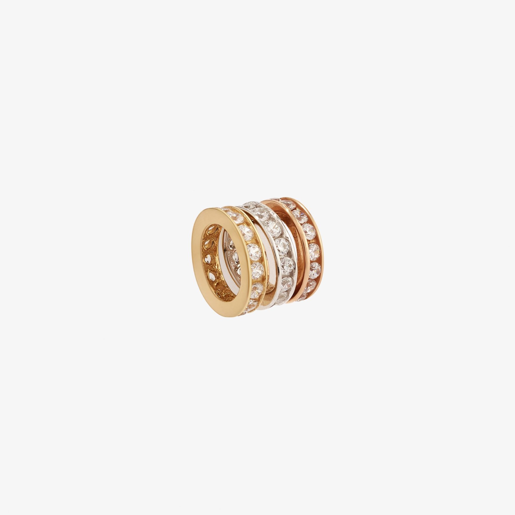 Dijes oro 18k amarillo, naranja y blanco, Donas