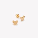 Aretes Mariposa , Oro Amarillo
