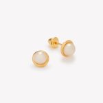 Aretes Aureola Abridores con Perla Cultivada, Oro Amarillo