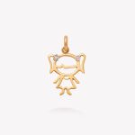 Dije oro 18k amarillo, Niña