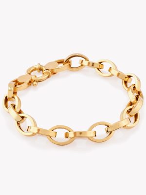 Pulsera en oro 18k. amarillo Almendras.