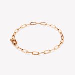 Pulsera en oro 18k. naranja Paper Clip.