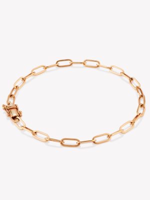 Pulsera en oro 18k. naranja Paper Clip.