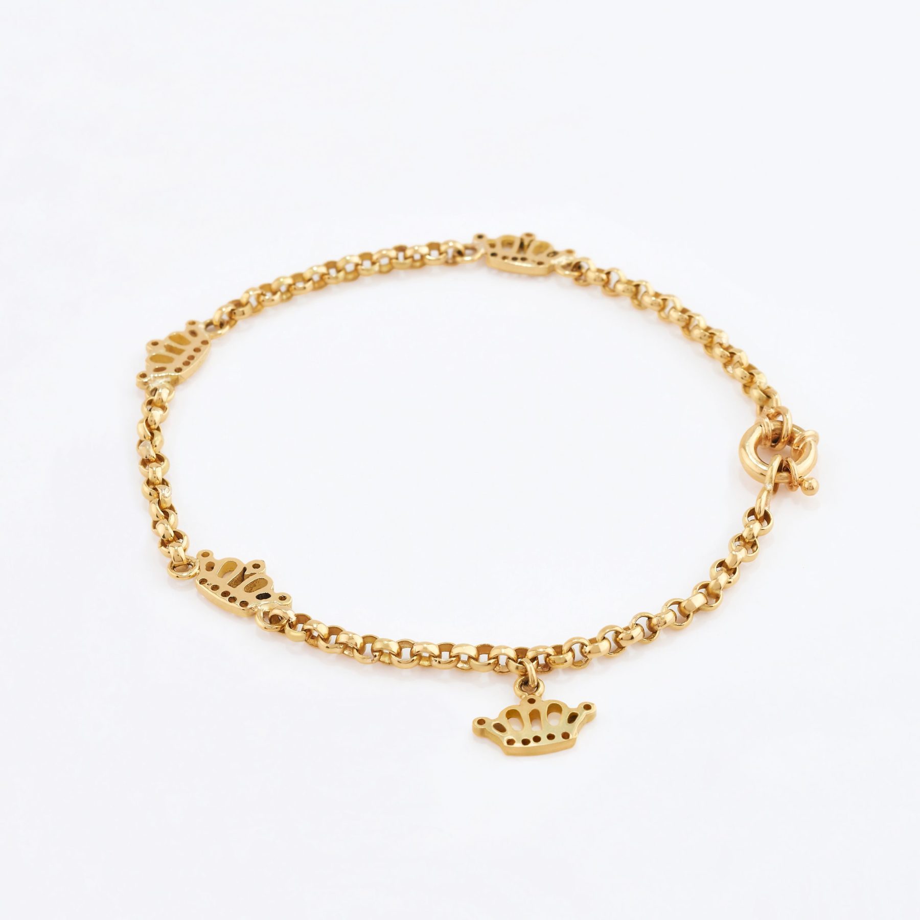 Pulsera en oro 18k. amarillo Corona.