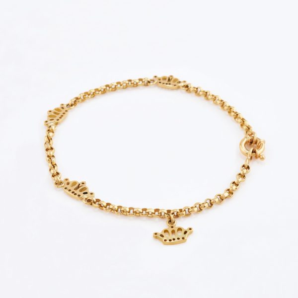 Pulsera en oro 18k. amarillo Corona.