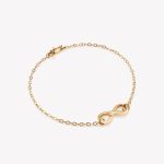 Pulsera en oro 18k. amarillo Infinito Lustrado.