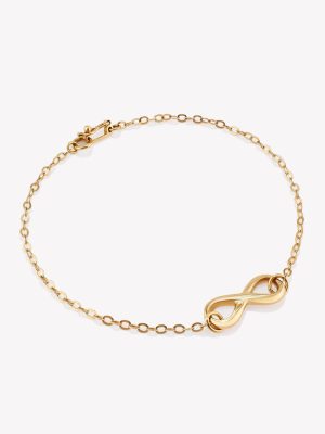 Pulsera en oro 18k. amarillo Infinito Lustrado.