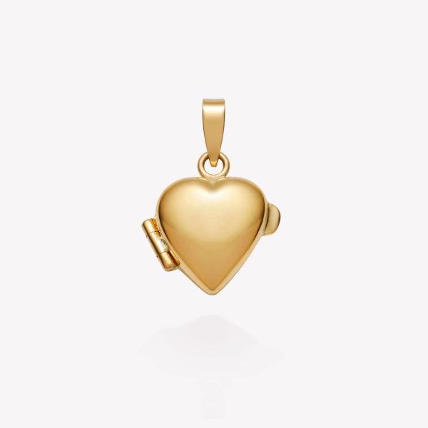 Dije Guardapelo Corazón, Oro amarillo